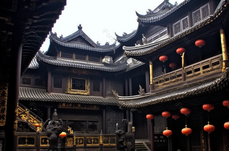 重庆罗汉寺佛教寺庙建筑摄影图,高清,摄影图,摄影图片,图片大全,摄影图免费下载